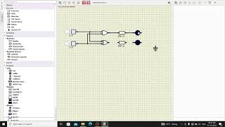 Half Adder amp Subtractor Using SimulIDE [upl. by Asaeret]