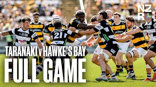 FULL GAME Taranaki v Hawkes Bay 2023  Bunnings NPC [upl. by Dihsar313]