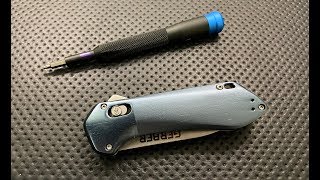 How to disassemble and maintain the Gerber Highbrow Pocketknife [upl. by Namijneb126]