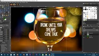 Make transparent glass in Gimp  Gimp Tutorial  Glass Transparency Tutorial [upl. by Prakash]