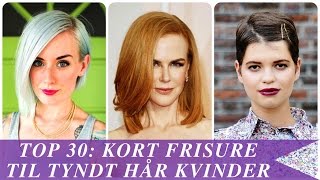 Top 30 kort frisure til tyndt hår kvinder [upl. by Desi300]