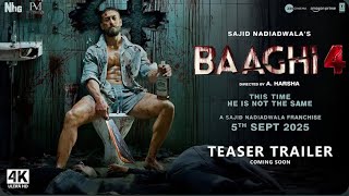 Baaghi 4 Movie Announcement New Poster Out Now  Tiger Shroff  Sajid Nadiadwala  AHarsha [upl. by Alehtse591]