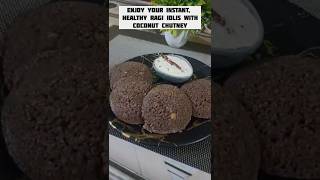 Instant calcium rich RagiNachaniidli glutenfree trending healthy recipe ytshorts food [upl. by Ralfston]