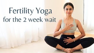 Two Week Wait Yoga  Luteal Phase Yoga  Fertility Yoga To Conceive Naturally [upl. by Pinsky]