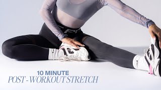 POSTWORKOUT STRETCH amp COOLDOWN 10 minutes Recovery Flexibility [upl. by Wyndham101]