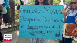 Grupos provida protestan contra aborto en el Congreso  Noticias GDL con Fabiola Anaya [upl. by Yemirej]