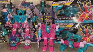 Transformers generation one complete Snaptrap G1 vintage combiner collection seacon piranacon box [upl. by Zeitler]