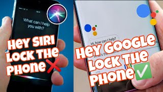 Hey siri lock the phone❌ Hey Google Lock The Phone ✅😎 In Android phone  Technical Abhi [upl. by Porty]