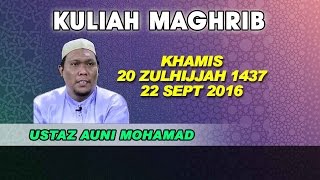 22SEPT16 USTAZ AUNI MOHAMAD  BAHAYA KESESATAN SYIAH [upl. by Akcirehs]