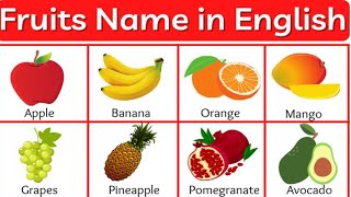 Fruits Name in English And Hindi।। फलों का नाम हिन्दी और अंग्रेजी मेंfruts [upl. by Aenitsirhc]