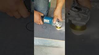 Professional tiling tile laying new tools expert tiling hole opener [upl. by Annawad703]