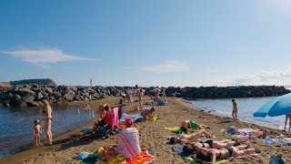 Napoli Bagnoli Beach Walking Tour  LIDO COMUNALE BAGNOLI  Summer Italy  4K [upl. by Koral640]