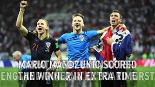 Croatia stuns England to advance to World Cup Final [upl. by Yedarb663]