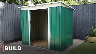 BUILD  Pent Metal Shed Installation [upl. by Church961]