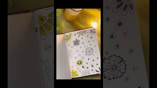 Easy Flower art art doodle flowers zentangle drawing shorts [upl. by Zetnahs]