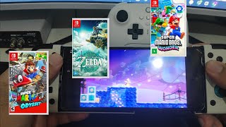 testes no Suyu nintendo switch no Android snapdragon 888 Moto G200 [upl. by Grekin]