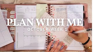 October 3006 l Week 1 l Functional Plan with Me l Work amp Catch All Planner l pwm [upl. by Yenaiv731]