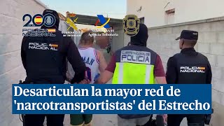 Desarticulan la mayor red de narcotransportistas del Estrecho en una operación con 31 detenidos [upl. by Yessydo]