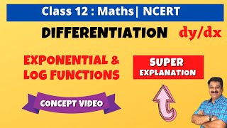 Differentiation exponential and log functions 12th Maths NCERT How to differentiate [upl. by Haik]