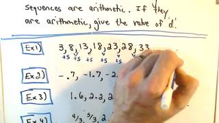 Quick Intro to Arithmetic Sequences [upl. by Ludba]