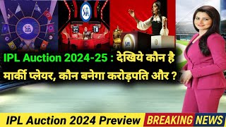 IPL Auction 2025  Marquee Players List  All Players List  IPL Mega Auction 2025 [upl. by Zacharia268]