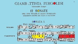 Pergolesi  Sonata No 1 in G major for Violin and Piano  Goran Koncar amp Riccardo Caramella [upl. by Corenda612]