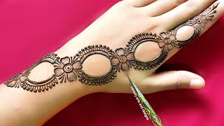 Very beautiful stylish back hand mehndi design  Easy latest mehndi design  Mehndi design  Mehndi [upl. by Odranreb]