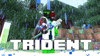 MINECRAFT UPDATE AQUATIC  TRIDENT amp NEW ENCHANTMENTS [upl. by Huba]