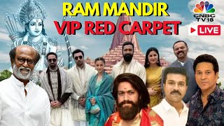 Ram Mandir Ayodhya LIVE  Celebrities Arrive at Ayodhya  Pran Pratishtha Ceremony  PM Modi  N18L [upl. by Powell261]