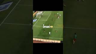 What’s your take on this offside call africanqualifiers sportsball [upl. by Ahsiemak]