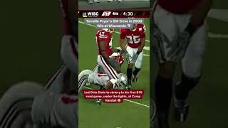 Terrelle Pryors GameWinning Drive at Wisconsin in 2008  Ohio State Football [upl. by Saree]