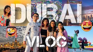 DUBAI FULL VLOG🔥✨  Global Village  Miracle Garden  Dubai Frame  Desert Safari  thejathangu😉 [upl. by Poirer376]