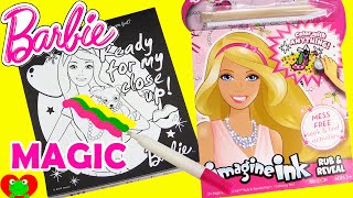 Barbie Imagine Ink with Magic Pen Booklet and Surprises [upl. by Hteik849]