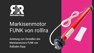 Wie Sie Ihren FunkMarkisenmotor von rolllra richtig programmieren [upl. by Aynik]