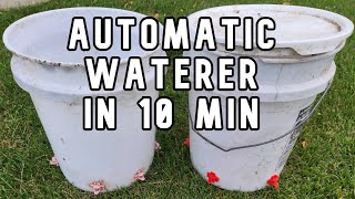 Cheap and efficient automatic chicken waterer [upl. by Eastlake]