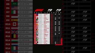 2025 F1 F2 and F3 Calendar [upl. by Janik]