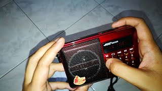 Unboxing JOC Portable Radio MP3 TF Card 8Gb [upl. by Adianes]