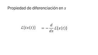 Propiedad de diferenciacion en s de la transformada de Laplace [upl. by Atsira204]