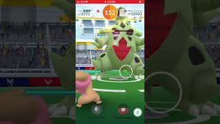 Iron TailStone Edge Mega Tyranitar Solo Raid Cloudypokemongo pokemongame viral megatyranitar [upl. by Kehoe]