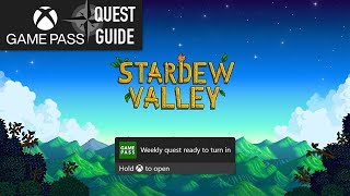 Stardew Valley Weekly Xbox Game Pass Quest Guide  Catch 30 Fish [upl. by Suvart]