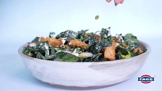 Kale Caesar Salad with FAGE Total Caesar Dressing Recipe [upl. by Rowley]