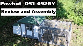 Pawhut D51092GY Chicken coop Review and assembly [upl. by Ahsian]