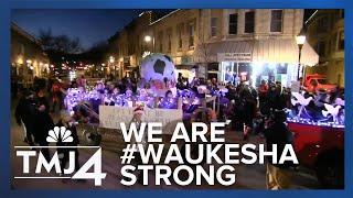 Waukesha Strong on full display at 2022 Christmas Parade [upl. by Annairol861]