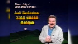 Jack Horkheimer Star Gazer Minute  July 4th 2000 [upl. by Neilla]