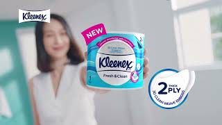 ULTIMATE absorbency so you can use LESS with the NEW Kleenex Bathroom Tissue 2Ply [upl. by Notsrik]