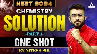 Solutions Chemistry One Shot  Part 1  NEET 2024  Nitesh Devnani [upl. by Schilling]