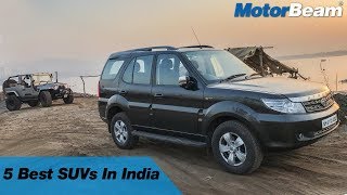 Top 5 SUVs In India  No Fake SUVs Here  MotorBeam [upl. by Sudnak941]