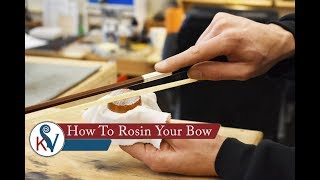 How To Rosin Your BowWhat Is Rosin  KV [upl. by Yobybab106]