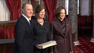 Adam Schiff sworn into the Senate [upl. by Hillel49]