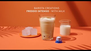 Summer with Nespresso  Freddo Intenso iced coffee recipe with milk [upl. by Rauscher]